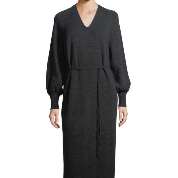 Vince Dresses & Skirts - Sold on Tradesy VINCE V-NECK SLIT WOOL BLEND MIDI